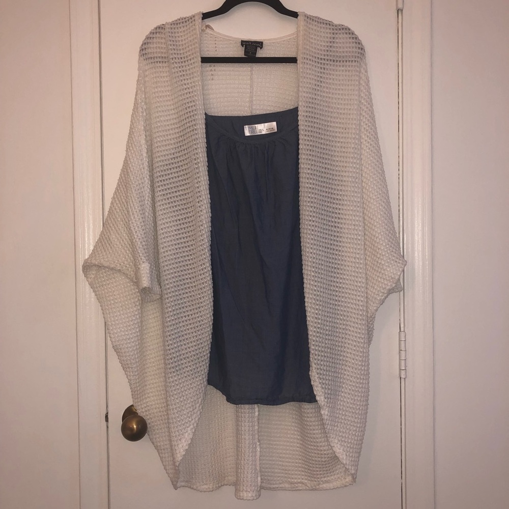 Knit sweater cardigan